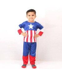 Costum Captain America pentru copii marime L pentru 7 - 9 ani - 3