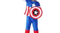 Costum Captain America pentru copii marime L pentru 7 - 9 ani