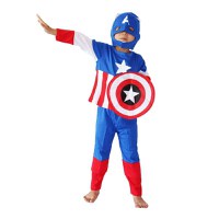 Costum Captain America pentru copii marime L pentru 7 - 9 ani - 1