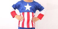 Costum Captain America pentru copii marime L pentru 7 - 9 ani - 4