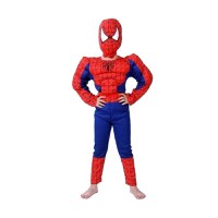 Costum Clasic Spiderman cu muschi IdeallStore®, 3 ani, poliester, rosu - 1