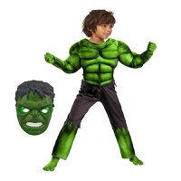 Costum cu muschi Hulk pentru copii, War, 100-110 cm, 3-5 ani - 1