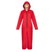 Costum pentru adulti IdeallStore®, La Casa de Papel, marimea S, rosu, masca inclusa - 1