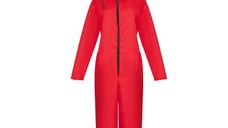 Costum pentru adulti IdeallStore®, La Casa de Papel, marimea S, rosu, masca inclusa