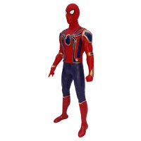 Costum pentru copii IdeallStore®, Iron Spiderman, rosu, 7-9 ani, figurina inclusa - 6