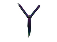 Cutit, Briceag fluture, Balisong, Butterfly, Rainbow Class, 21.5 cm, multicolor - 4