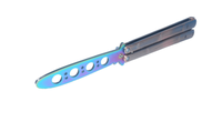 Cutit - Briceag fluture - Balisong - Butterfly, rainbow, pentru antrenament - 2