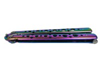 Cutit, Briceag fluture, Rainbow Style, pentru antrenament, 21.5 cm - 5