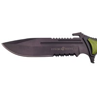 Cutit de vanatoare IdeallStore®, Extreme Beetle, verde, 29 cm, teaca inclusa - 5