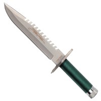 Cutit de vanatoare IdeallStore®, First Blood, verde, 35 cm, teaca inclusa - 3