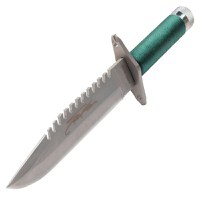 Cutit de vanatoare IdeallStore®, First Blood, verde, 35 cm, teaca inclusa - 7