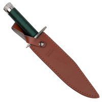 Cutit de vanatoare IdeallStore®, First Blood, verde, 35 cm, teaca inclusa - 8