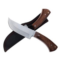 Cutit de vanatoare IdeallStore®, Jungle Blade, 23.5 cm, otel inoxidabil, maro, teaca inclusa - 2