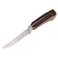 Cutit de vanatoare IdeallStore®, Jungle Blade, 23.5 cm, otel inoxidabil, maro, teaca inclusa - 4