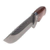 Cutit de vanatoare IdeallStore®, Lion Blade, 25 cm, otel inoxidabil, maro, teaca inclusa - 6