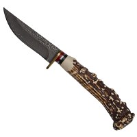 Cutit de vanatoare IdeallStore®, The Goat Knife, 21 cm, bej, husa piele ecologica - 3