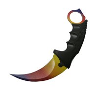 Cutit Karambit, tricolor 18.5 cm - 1