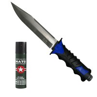 Cutit, Survival Camper, 35 cm, cadou spray NATO 60 ml - 1