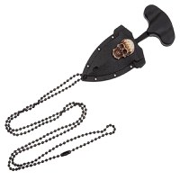 Cutit tactic de camping IdeallStore®, Death Valley, 8 cm, negru, teaca inclusa - 7