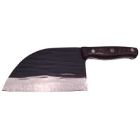 Cutitul bucatarului IdeallStore®, lucrat manual, Chef Helper, 29.5 cm, otel inoxidabil, 680 g, negru - 2