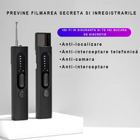 Detector Profesional Anti Dispozitive de Spionaj, GPS, Camere, Microfoane Ascunse, Reportofoane, Frecventa RF 8000 MHz - 5