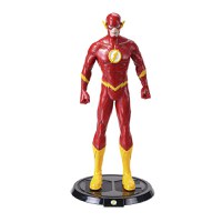 Figurina articulata de colectie The Flash, Fastest Man Alive, 18 cm, rosu, stativ inclus - 1