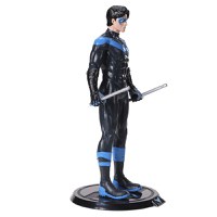 Figurina articulata IdeallStore®, Mighty Nightwing, editie de colectie, 18 cm, stativ inclus - 4