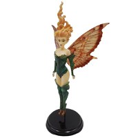 Figurina decorativa IdeallStore®, Zana Focului, rasina, lucrata manual, 17 cm, verde - 2