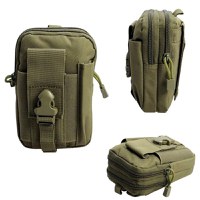 Geanta tactica militara, poliester, capacitate 1 l, 18 cm, verde - 5