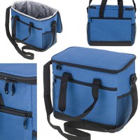 Geanta termoizolanta pentru picnic sau plaja, capacitate 16l, culoare albastra - 7