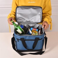 Geanta termoizolanta pentru picnic sau plaja, capacitate 16l, culoare albastra - 2