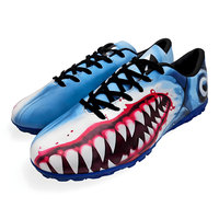 Ghete de fotbal MBrands 7.1 Shark pentru teren sintetic , albastru - 7