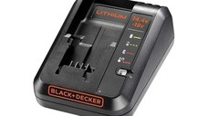 Incarcator rapid cu tensiuni multiple 1 A Li-ion 14.4V 18V, Black+Decker, BDC1A-QW