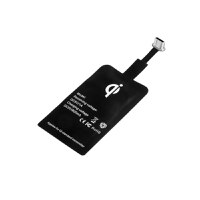 Incarcator Wireless Qi Type-C Emeszon, Receiver Wireless 5V / 1A model QI1A, compatibil cu telefone USB Type - C, negru - 1