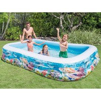 Intex Piscina Center Family Pool, 305x183x56 cm, design marin - 1