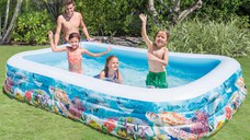 Intex Piscina Center Family Pool, 305x183x56 cm, design marin