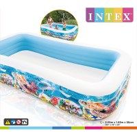 Intex Piscina Center Family Pool, 305x183x56 cm, design marin - 3