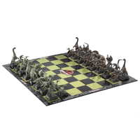 Joc sah Jurassic Park IdeallStore®, Dinosaur Battle, 45x45 cm, PVC, multicolor - 1