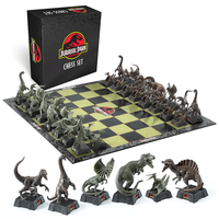 Joc sah Jurassic Park IdeallStore®, Dinosaur Battle, 45x45 cm, PVC, multicolor - 6