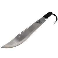 Maceta de vanatoare IdeallStore®, Eagle Knife, 49.5 cm, otel inoxidabil, argintiu, teaca inclusa - 3