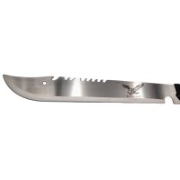 Maceta de vanatoare IdeallStore®, Eagle Knife, 49.5 cm, otel inoxidabil, argintiu, teaca inclusa - 5