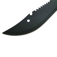 Maceta de vanatoare IdeallStore®, Eagle Knife, 49.5 cm, otel inoxidabil, negru, teaca inclusa - 4