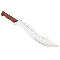 Maceta de vanatoare Ideallstore®, Oriental Blade, otel inoxidabil, 58 cm, maro - 4