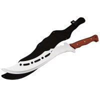 Maceta de vanatoare Ideallstore®, Oriental Blade, otel inoxidabil, 58 cm, maro - 1