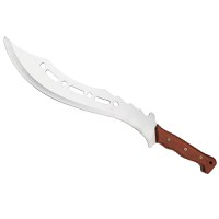 Maceta de vanatoare Ideallstore®, Oriental Blade, otel inoxidabil, 58 cm, maro - 3