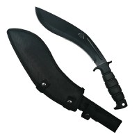 Maceta Kukri, otel inoxidabil, negru, 39.5 cm, teaca inclusa - 1