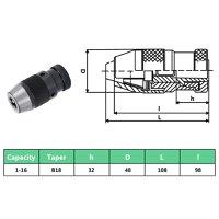 Mandrina cu eliberare rapida MT - 9