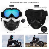 Masca de Protectie cu Ochelari Detasabili, cu destinatie Moto, ATV, SSV, QUAD - 5