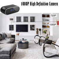 Mini camera Spy WI-FI Ascunsa in Ceas Desteptator,Microfon,Infrared,1080P,Activare la Miscare,Round,Micro SD 32GB Inclus - 10