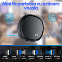 Mini reportofon digital cu activare vocala, Z13, memorie 32gb, 400 ore stocare - 2